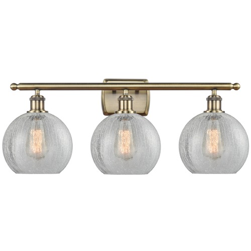Innovations Lighting Innovations Lighting Athens Antique Brass LED Bathroom Light 516-3W-AB-G125-LED