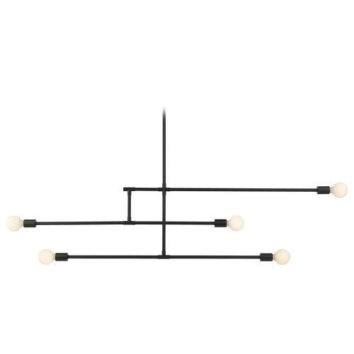 Modernist Matte Black Linear Light by Z-Lite