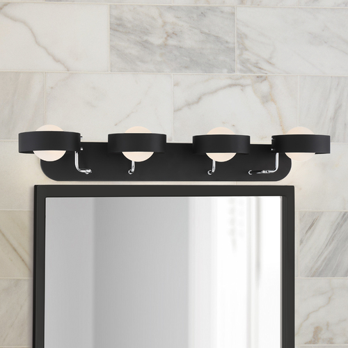 Lift Off 35-Inch Bath Light in Sand Coal & Nickel by George Kovacs
