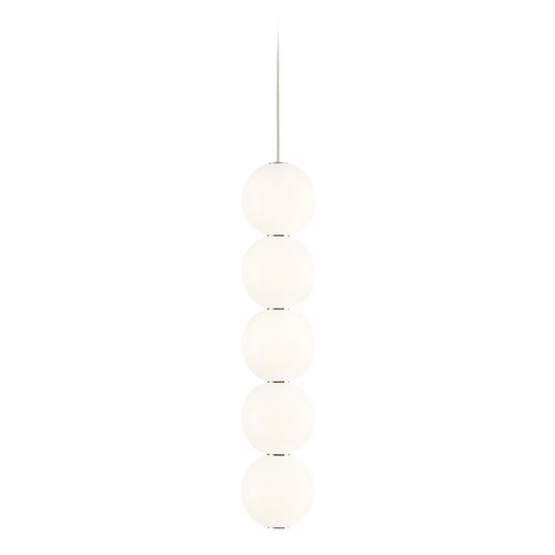 Orbet 5-Light LED Pendant in Polished Nickel by Visual Comfort Modern