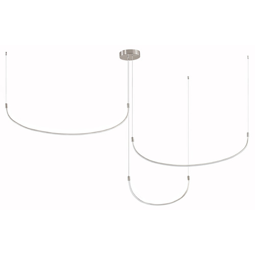 Talis Brushed Nickel LED Multi-Light Pendant by Kuzco Lighting