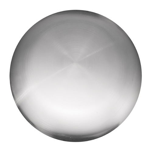 Minimalist Fan Blanking Plate in Brushed Steel by Visual Comfort Fans