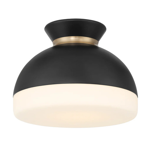 Crystorama Lighting Brian Patrick Flynn Gidget Flush Mount in Black & Gold by Crystorama GID-4000-MK-VG