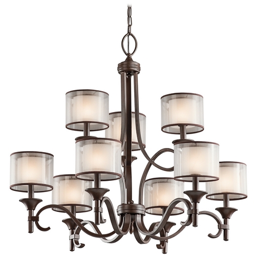 Kichler Lighting Lacey 34.25-Inch Chandelier in Mission Bronze by Kichler Lighting 42382MIZ