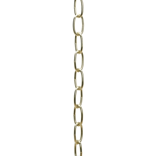 Eight-Gauge Chain Polished Brass 3-Foot Section by Satco Lighting