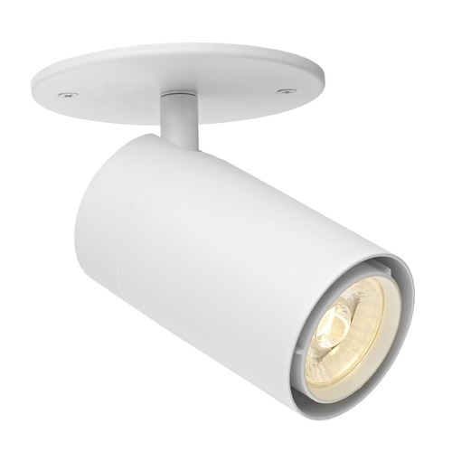 Recesso Lighting by Dolan Designs Recesso LED Monopoint Cylinder Light in White 2700K TR1041V2-27-WH
