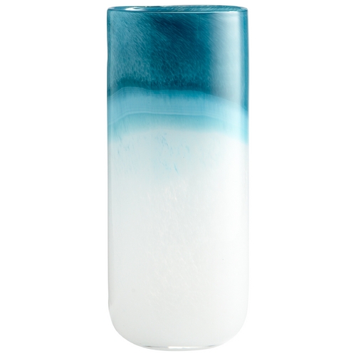 Turquoise Cloud Blue & White Vase by Cyan Design