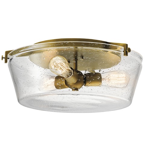 Seeded Glass Flush Mount in Brass by Kichler Lighting
