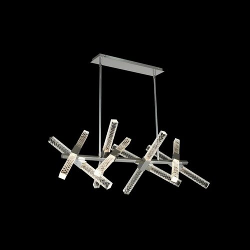 Allegri Lighting Apollo 16-Light LED Linear Light in Polished Chrome by Allegri Crystal 034960-010-FR001