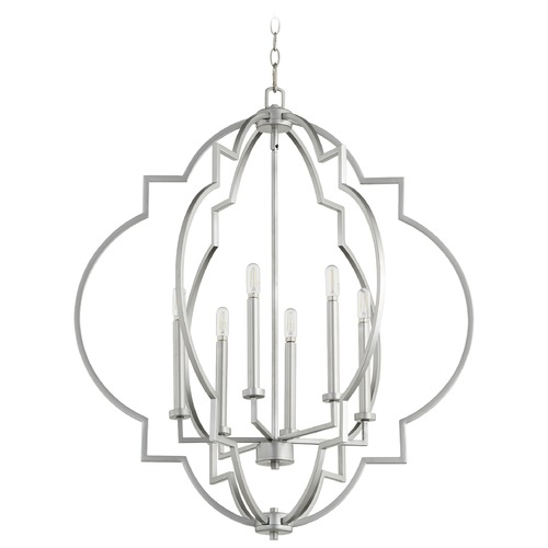 Quorum Lighting Dublin Classic Nickel Pendant by Quorum Lighting 6842-6-64