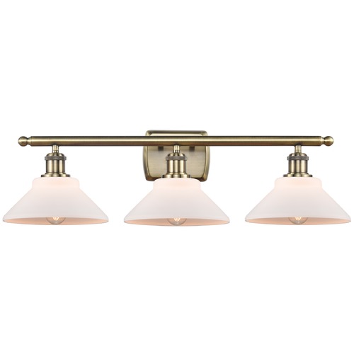 Innovations Lighting Innovations Lighting Orwell Antique Brass Bathroom Light 516-3W-AB-G131