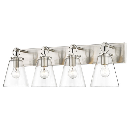 Harper Brushed Nickel Bathroom Light by Z-Lite