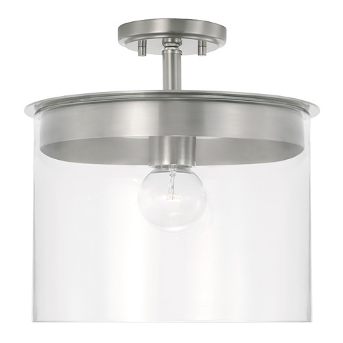 Mason Small Dual Mount Pendant in Brushed Nickel by HomePlace Lighting