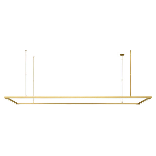 Visual Comfort Modern Collection Stagger 84-Inch LED Linear Light in Natural Brass by Visual Comfort Modern 700LSSTG84NB-LED927