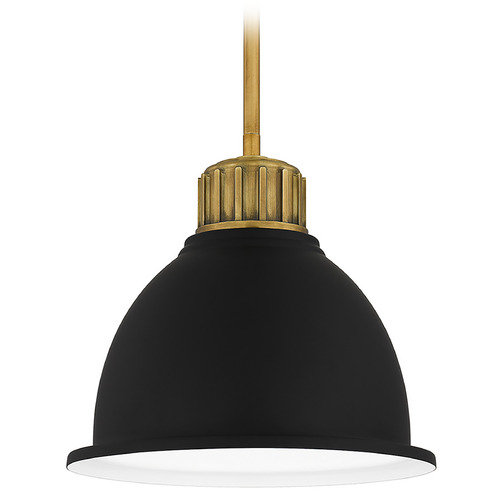 Quoizel Lighting Baynard 12.75-Inch Pendant in Weathered Brass by Quoizel Lighting QPP5569WS