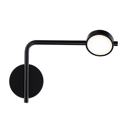 WAC Lighting Elbo 14-Inch 3000K Swing Arm Wall Light in Black by WAC Lighting BL-73314-30-BK