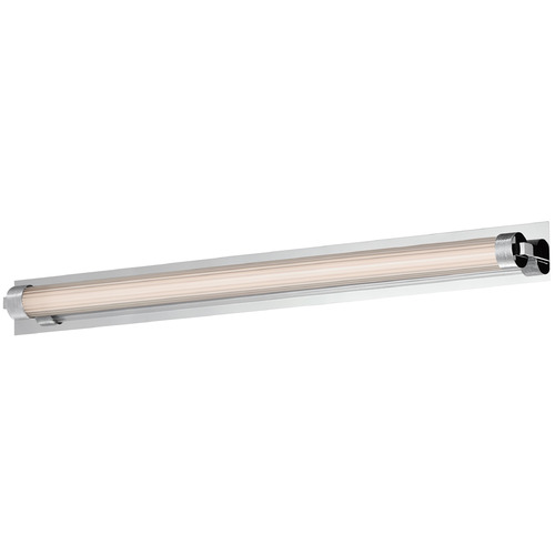 Doric Polished Chrome LED Vertical Bathroom Light by ET2 Lighting