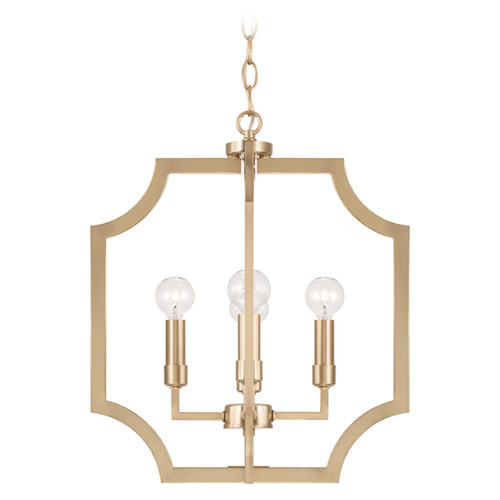 Capital Lighting Courtney Matte Brass Chandelier