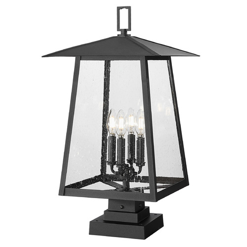 Z-Lite Rainer Black Post Light