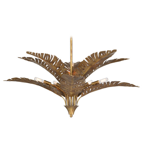 Savoy House Lighting Breegan Jane Palmera Gold Vein Chandelier