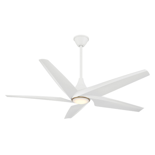 Switch 60-Inch Convertible LED Smart Fan in White by Minka Aire