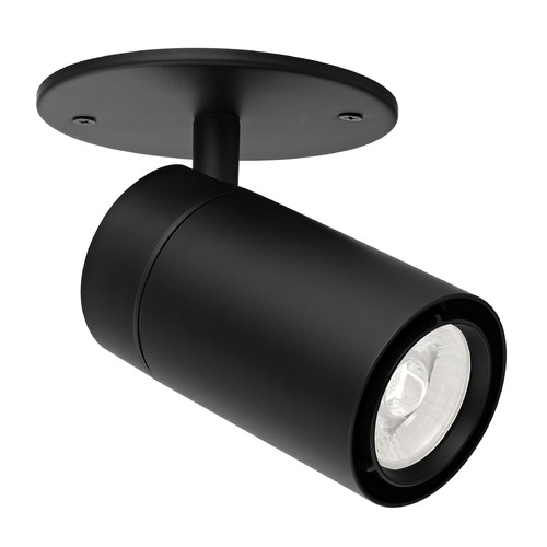 Recesso Lighting by Dolan Designs Recesso LED Monopoint Cylinder Light in Black 3000K TR1041V2-30-BK