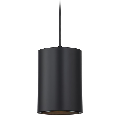Recesso Lighting by Dolan Designs 6-Inch Wide Pendant in Matte Black by Recesso 9900-07