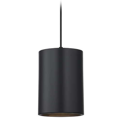 6-Inch Wide Pendant in Matte Black by Recesso