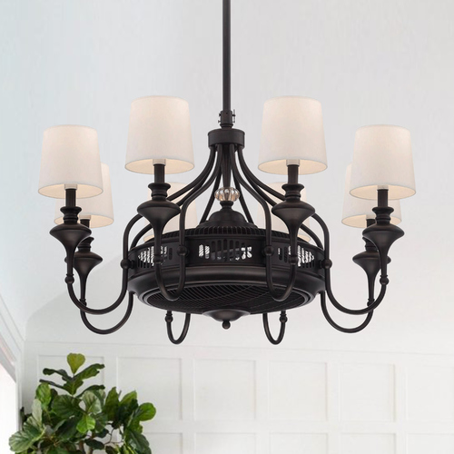 Brisa 34.75-Inch Chandelier Fan in English Bronze by Savoy House