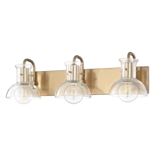 Mitzi by Hudson Valley Riley Aged Brass Bathroom by Mitzi by Hudson Valley H111303-AGB