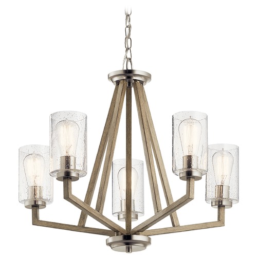 Kichler Lighting Deryn 5-Light Distressed Antique Gray Chandelier by Kichler Lighting 43035DAG