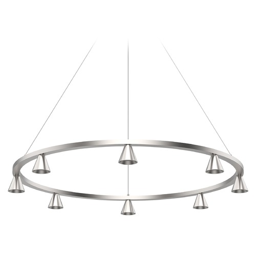 Dune 33.25-Inch Chandelier in Brushed Nickel by Kuzco Lighting