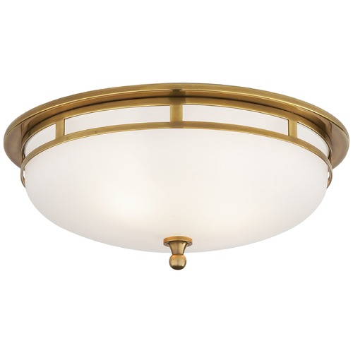 Visual Comfort Signature Collection Studio VC Openwork Flush Mount in Antique Brass by Visual Comfort Signature SS4011HABFG