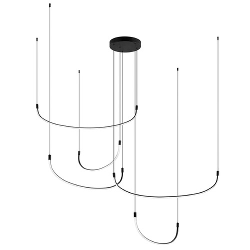 Kuzco Lighting Talis Black LED Multi-Light Pendant by Kuzco Lighting MP89570-BK