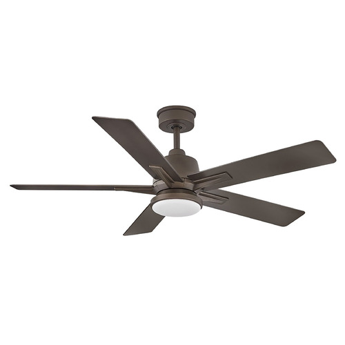 Hinkley Hinkley Alta Metallic Matte Bronze LED Ceiling Fan with Light 905152FMM-LWD