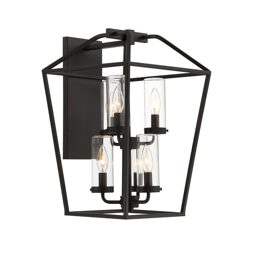 Eurofase Lighting Bastille 6-Light Exterior Wall Light in Black by Eurofase Lighting 44307-011