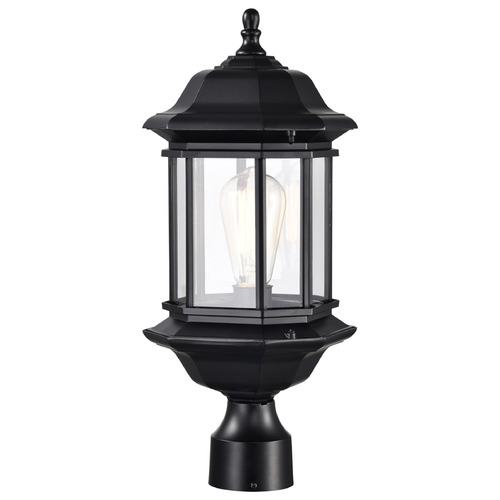 Hopkins Matte Black Post Light by Nuvo Lighting