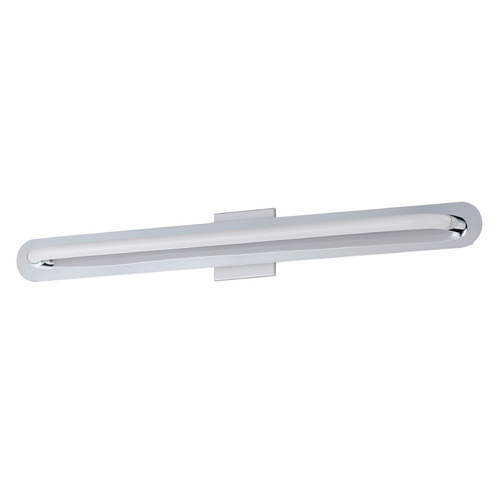 Loop Polished Chrome LED Vertical Bathroom Light by ET2 Lighting