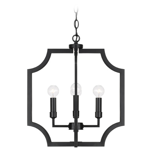 Capital Lighting Courtney Matte Black Mini-Chandelier