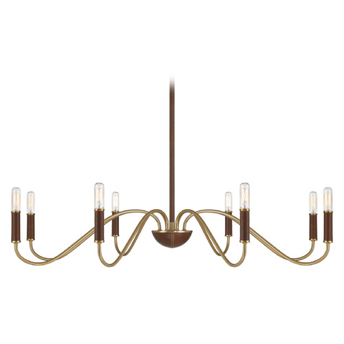 Savoy House Lighting Abeline Warm Brass Chandelier