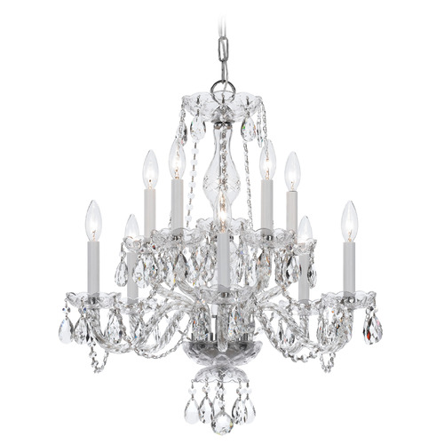 Crystorama Lighting Traditional Crystal Polished Chrome Crystal Chandelier