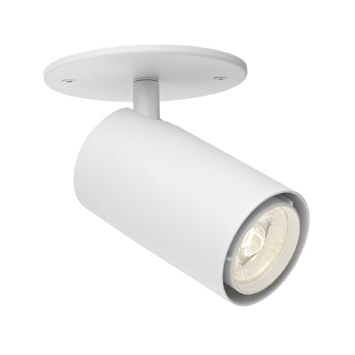 Recesso Lighting by Dolan Designs White LED Monopoint Cylinder Light 3000K by Recesso TR1041-30-WH