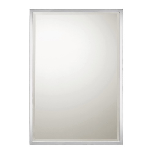 Polished Nickel Rectangle Mirror 38x26 by Capital Lighting