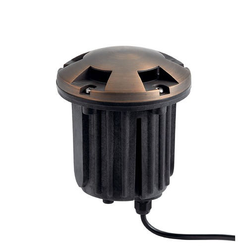 Kichler Lighting 12V Brass Beacon In-Ground in Centennial Brass by Kichler Lighting 15498CBR