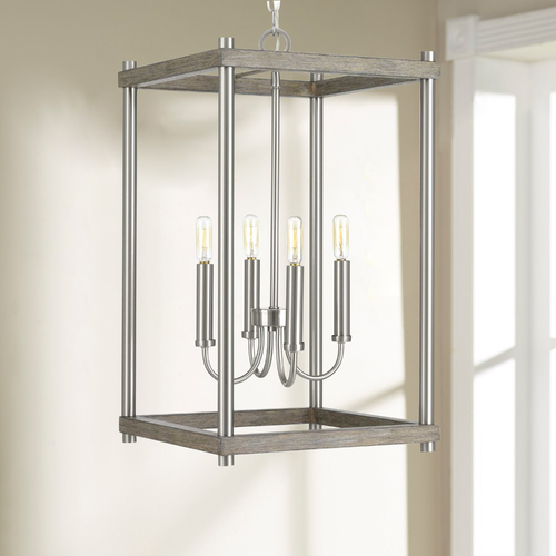 Fontayne Brushed Nickel 4-Light Pendant by Progress Lighting