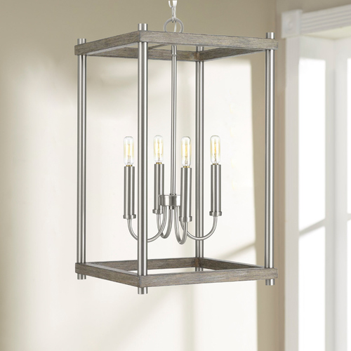 Progress Lighting Fontayne Brushed Nickel 4-Light Pendant by Progress Lighting P500088-009