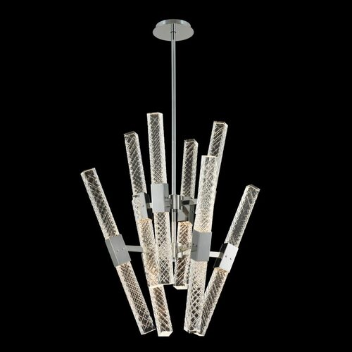 Apollo LED Convergent Chandelier in Polished Chrome by Allegri Crystal