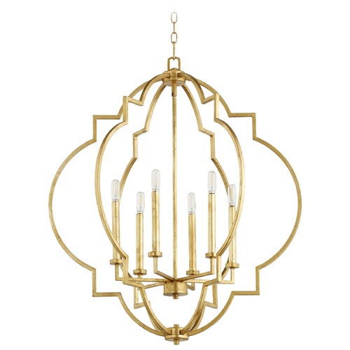 Dublin Gold Leaf Pendant by Quorum Lighting