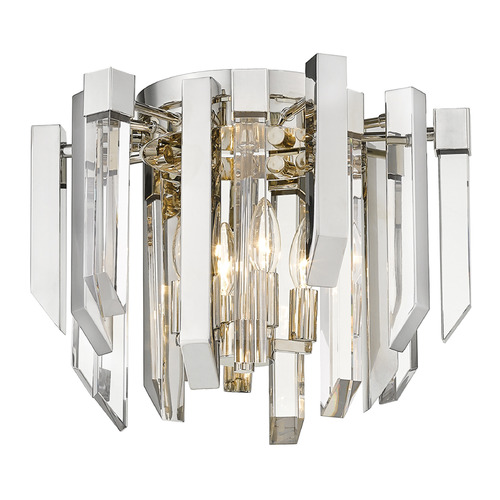 Bova Polished Nickel Flush Mount by Z-Lite