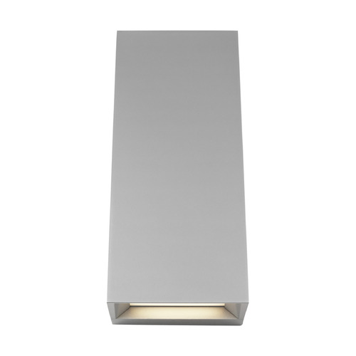 Sean Lavin Pitch 12-Inch 3000K 277V LED Outdoor Wall Light in Silver by Visual Comfort Modern